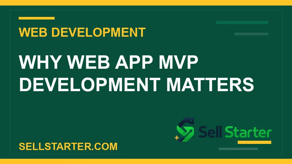 web app mvp development - Why web app mvp development matters | Sell Starter